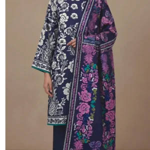 Elegant Floral Printed 2-Piece Women's Suit