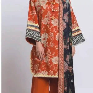 Floral Printed 2-Piece Women's Suit with Dupatta